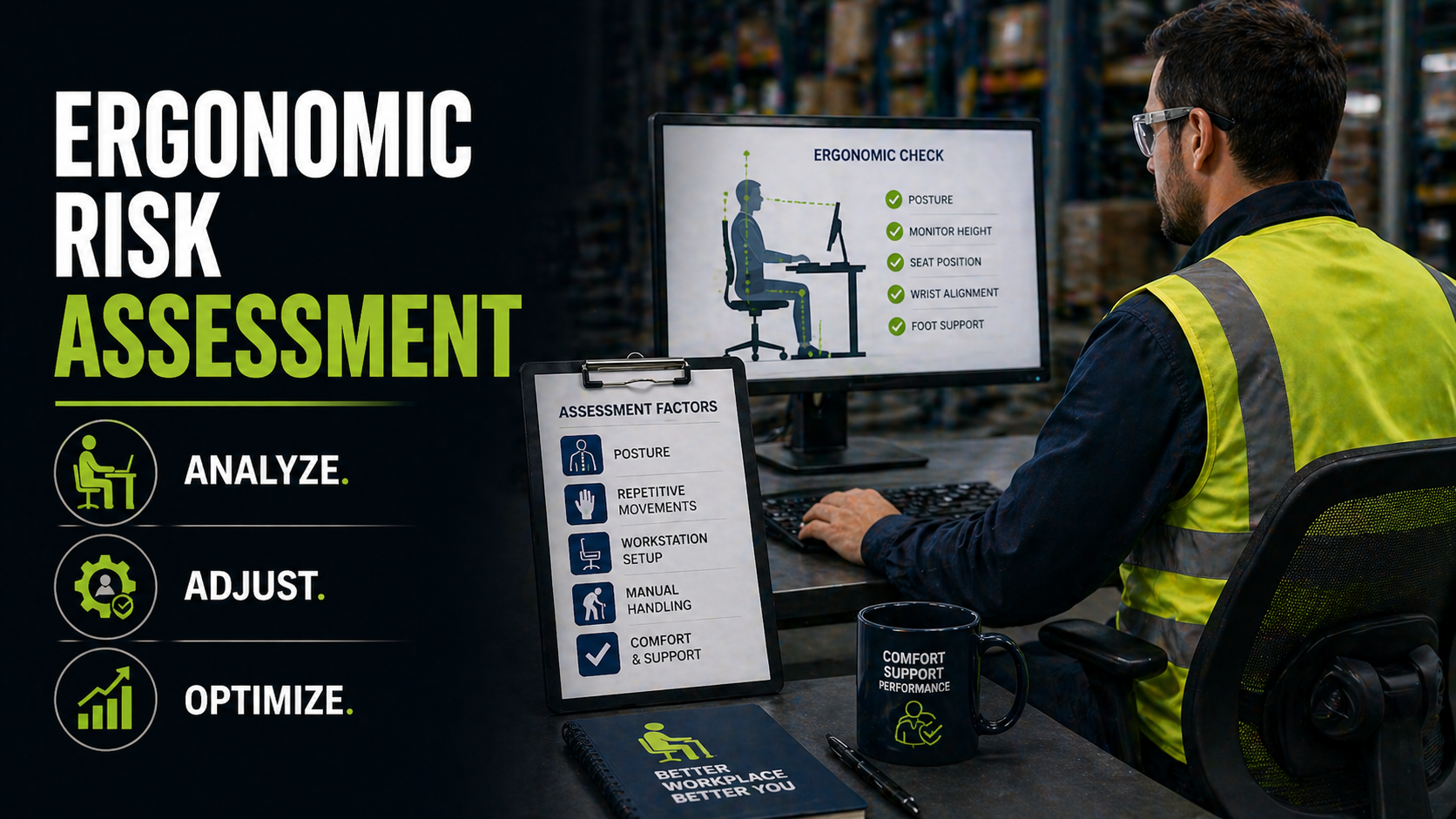 evaluare riscuri ergonomice